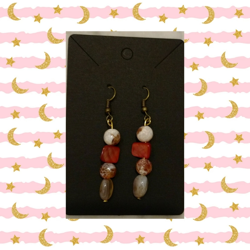 Raised Red Pretty Earrings